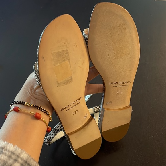 Manolo Blahnik Ankle-Strap Sandals - Picture 7 of 7